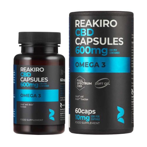 Reakiro Omega-3 CBD capsules 60 db | 600 mg