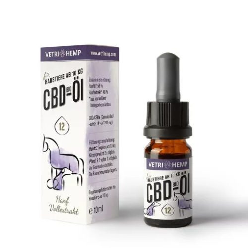 Vetrihemp CBD oil for Dogs 12% 10 ml