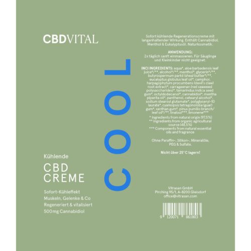 CBDVital Arthro COOL CBD Cream 200 mg