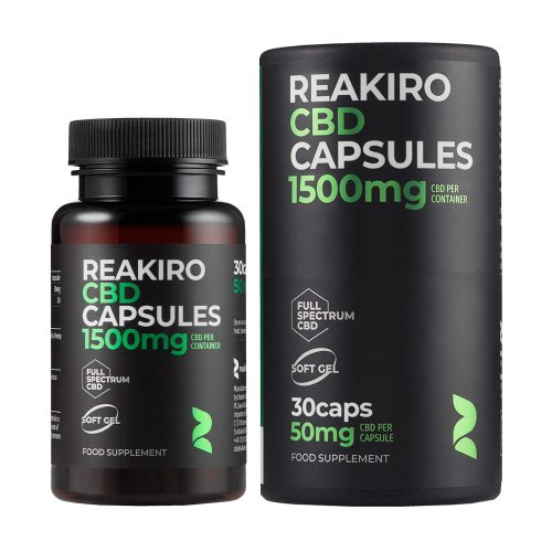 Reakiro CBD capsules 50 mg 30 pcs | 1500 mg